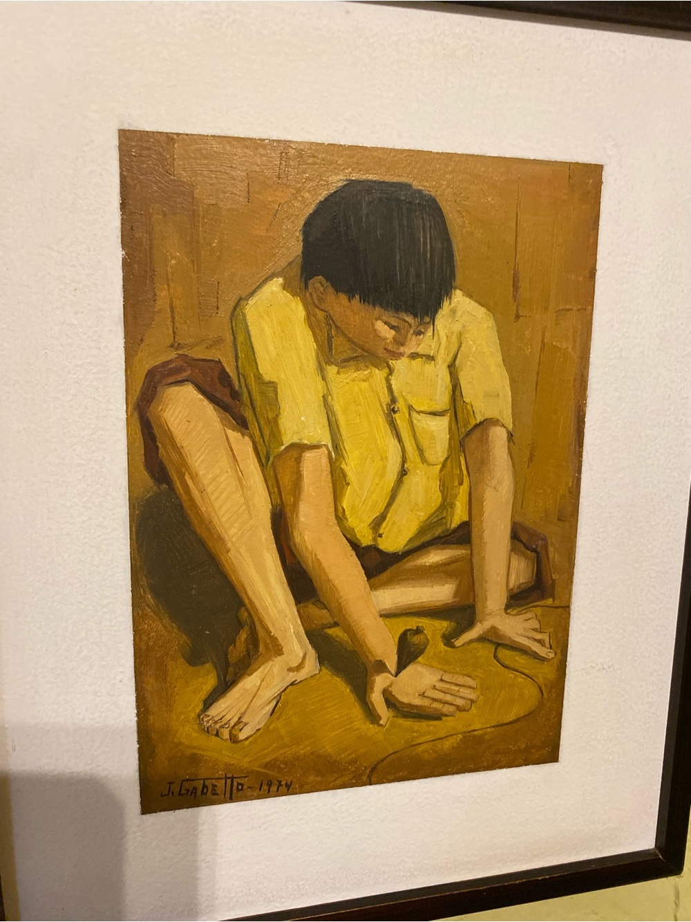 Original little painting.  Listed artist. Great piece